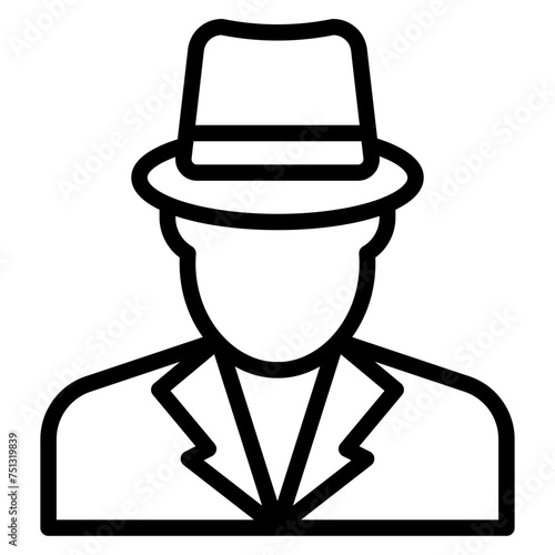 Spy icon vector image. Can be used for Movie Genres.
