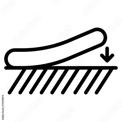 Bed Adhesion icon vector image. Can be used for Additive Maufacturing.