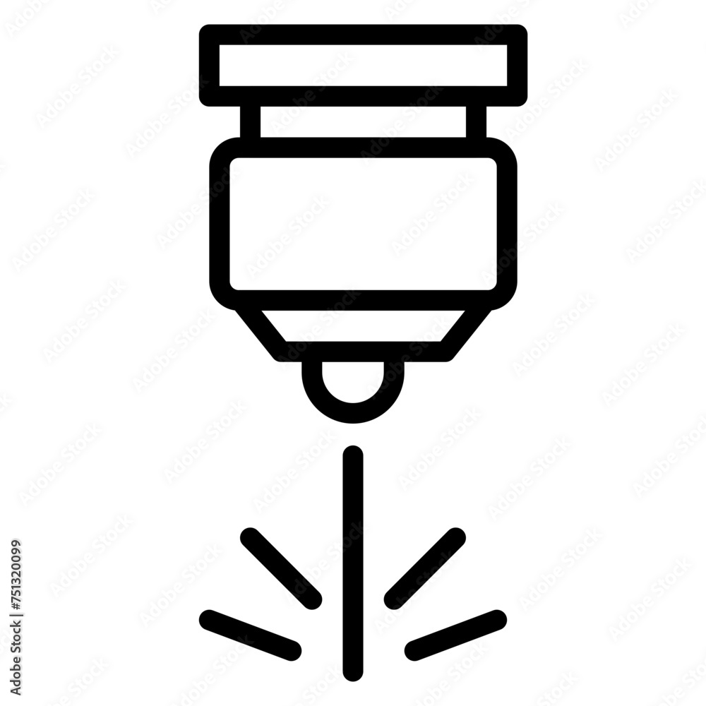 Selective Laser Sintering icon vector image. Can be used for Additive Maufacturing. Selective Laser Sintering icon vector image. Can be used for Additive Maufacturing.