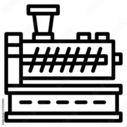 Extruder icon vector image. Can be used for Additive Maufacturing.