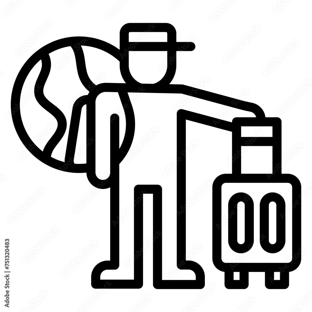 Migration icon vector image. Can be used for World Refugee Day. Migration icon vector image. Can be used for World Refugee Day.
