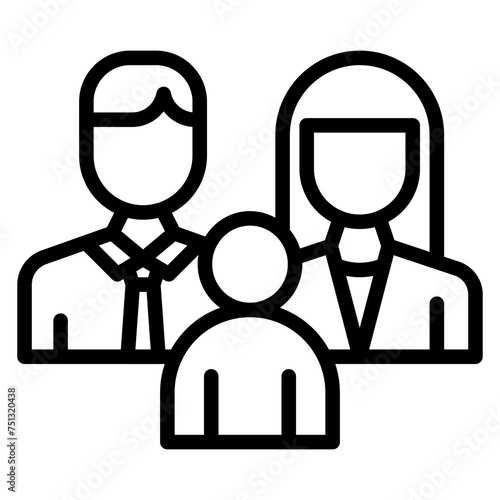 Family icon vector image. Can be used for World Refugee Day.