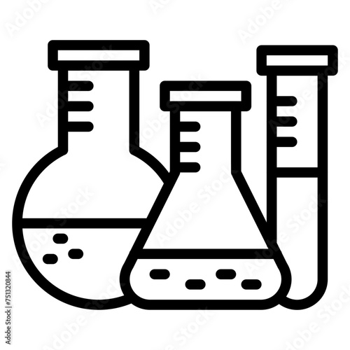 Lab Chemicals icon vector image. Can be used for Virtual Lab.