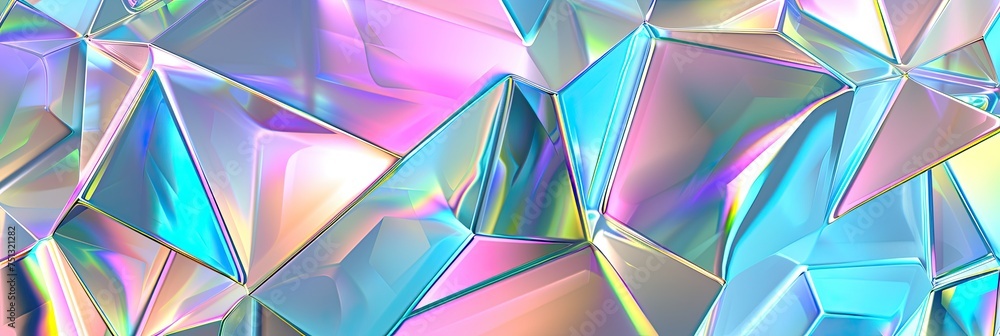 holographic light crystal pattern texture, shimmering with iridescent rainbow colors holographic light crystal pattern texture, shimmering with iridescent rainbow colors