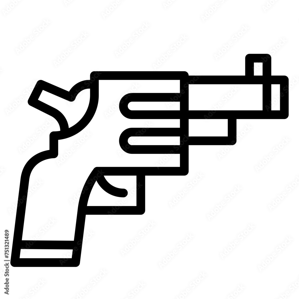Starting Pistol icon vector image. Can be used for Track and Field.