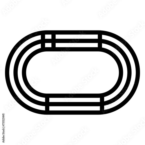 Relay Exchange Zone icon vector image. Can be used for Track and Field.