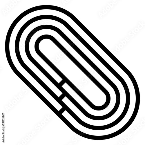 Running Lane icon vector image. Can be used for Track and Field.