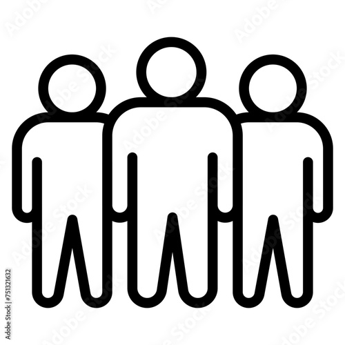 Bystander Effect icon vector image. Can be used for Bullying in Society.