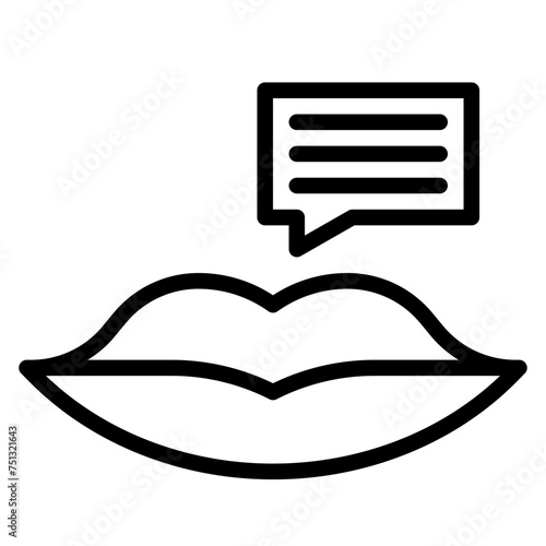 Gossip icon vector image. Can be used for Bullying in Society.