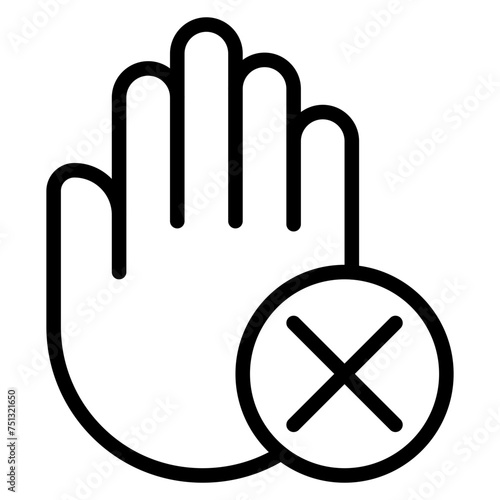 Exclusion icon vector image. Can be used for Bullying in Society.