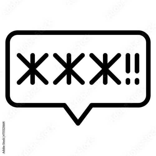 Insults icon vector image. Can be used for Bullying in Society.