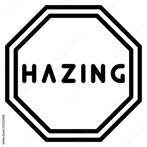Hazing icon vector image. Can be used for Bullying in Society.