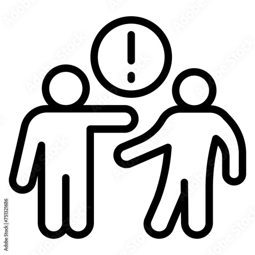 Humiliation icon vector image. Can be used for Bullying in Society.