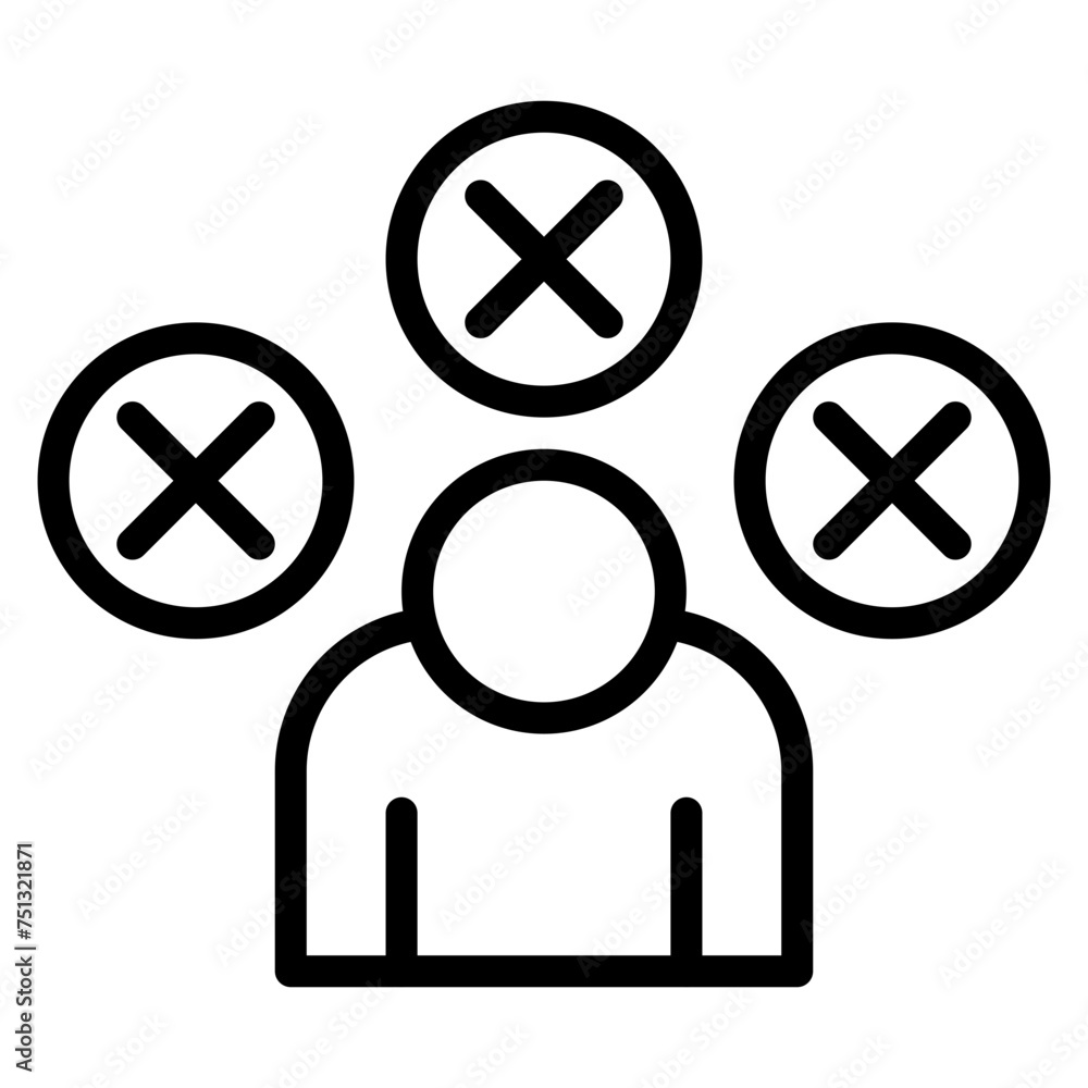 Anxiety icon vector image. Can be used for Allergy Symptoms. Anxiety icon vector image. Can be used for Allergy Symptoms.