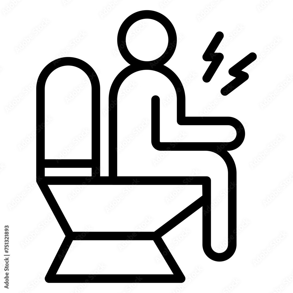 Diarrhea icon vector image. Can be used for Allergy Symptoms. Diarrhea icon vector image. Can be used for Allergy Symptoms.
