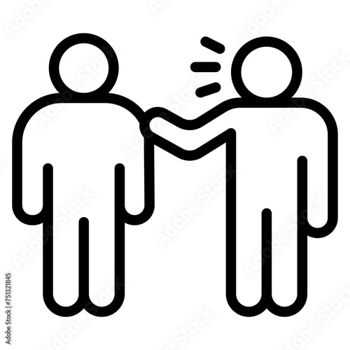 Verbal Abuse icon vector image. Can be used for Bullying in Society.