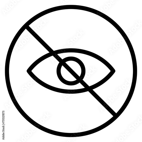 Blurred Vision icon vector image. Can be used for Allergy Symptoms.