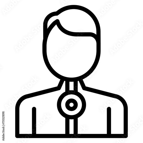 Difficulty Swallowing icon vector image. Can be used for Allergy Symptoms.