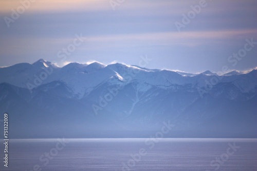 mountains and clouds