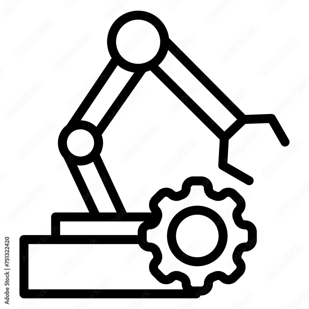 Autonomous Robot icon vector image. Can be used for Robotics.