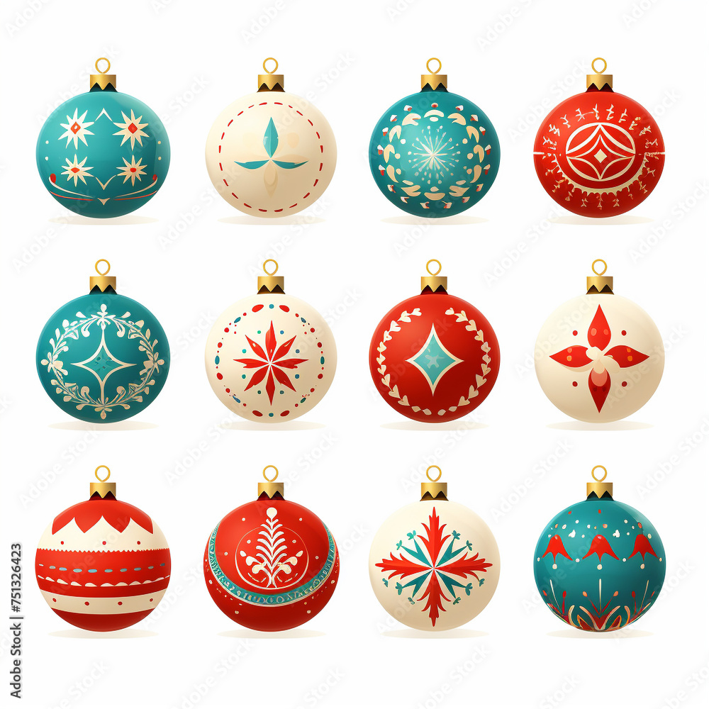 set of christmas balls set of christmas balls