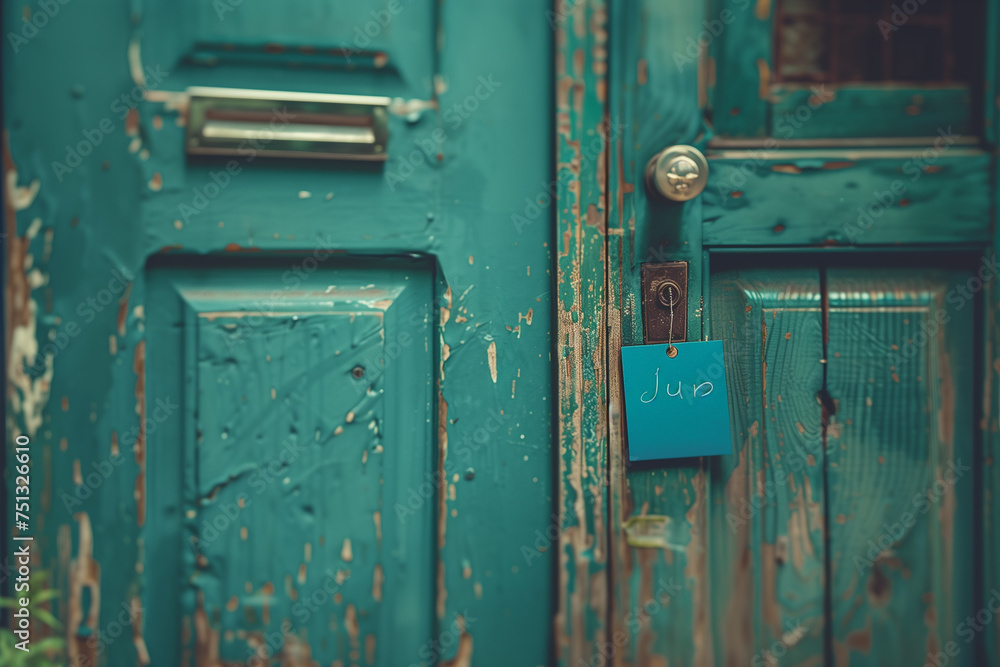 Background of old and shabby door with peeling paint Background of old and shabby door with peeling paint