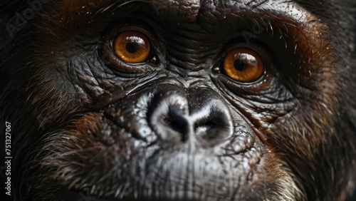 Close-up ape face © RENDISYAHRUL