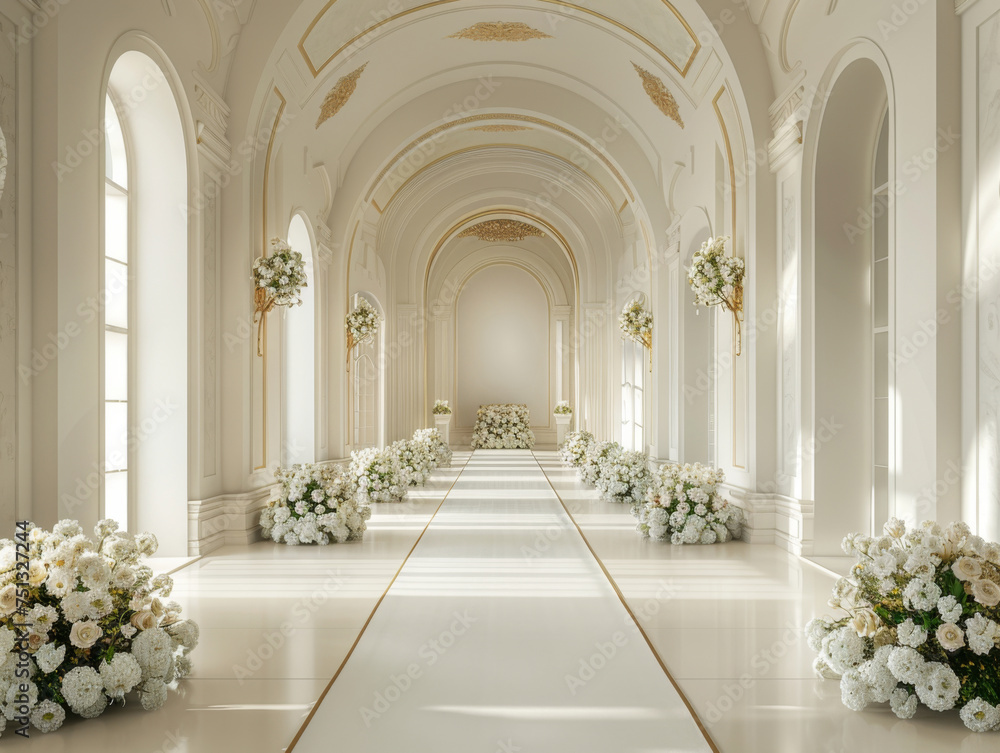 wedding interior of church