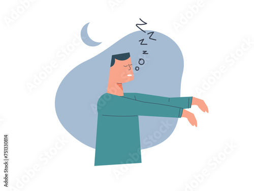 Sleep and wakefulness. sleepwalking, somnambulism or noctambulism