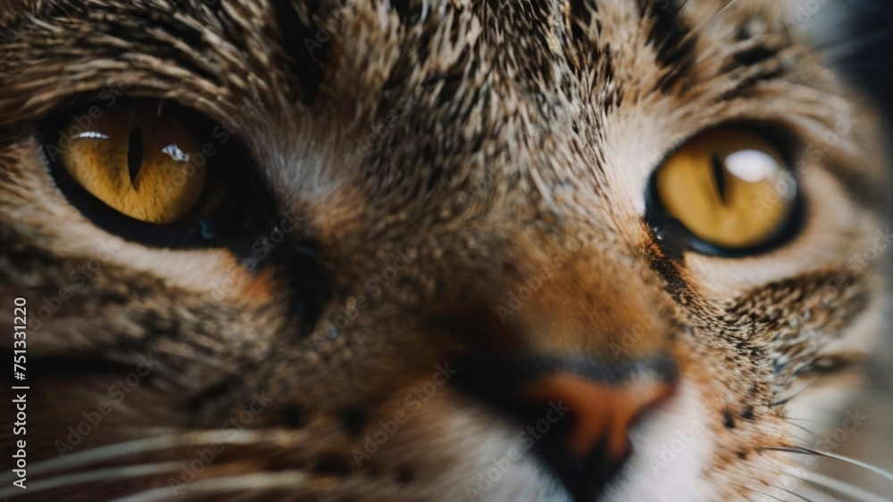 Close-up cat face Close-up cat face