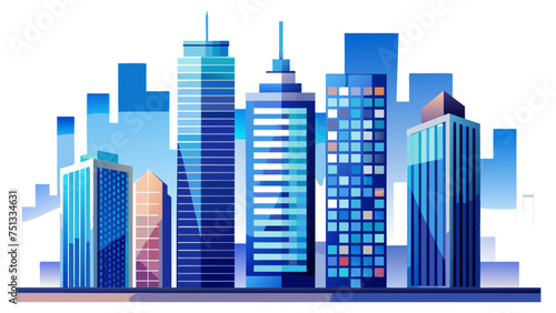 city skyline vector