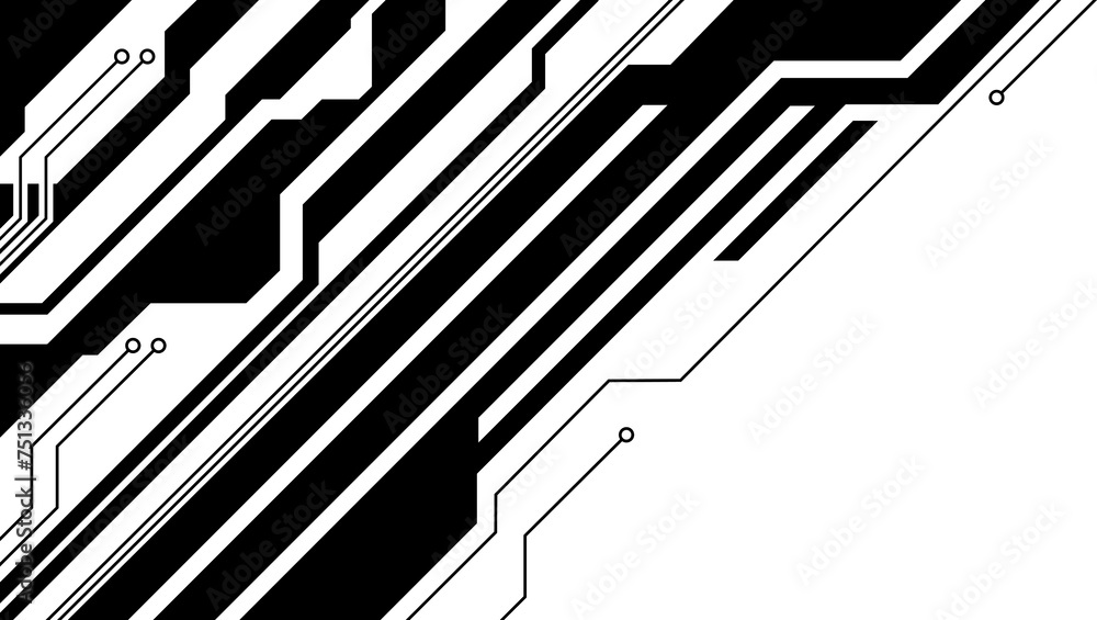 Abstract geometrical cyber tech illustration digital web 3 horizontal shapes design template blank. Geometrical black dark sci-fi cyberpunk blueprints pcb board integrated circuit interface Abstract geometrical cyber tech illustration digital web 3 horizontal shapes design template blank. Geometrical black dark sci-fi cyberpunk blueprints pcb board integrated circuit interface