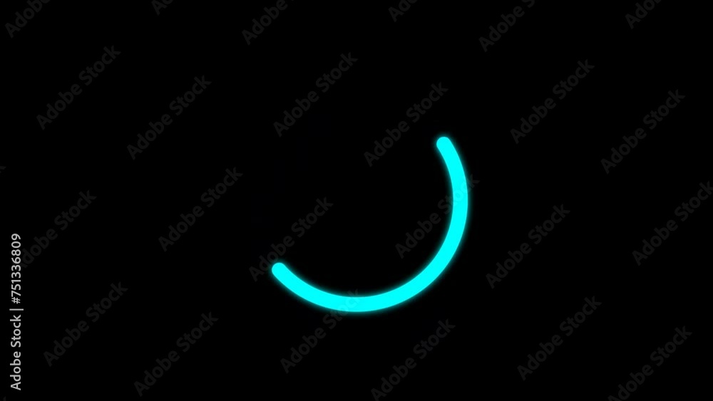 Cyan color Circle progress bar animation. Loading animated . Cyan color Circle progress bar animation. Loading animated .