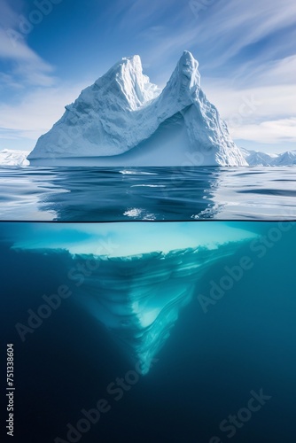 an iceberg in the water © Ion