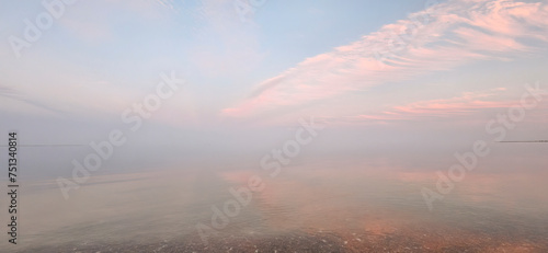 A scenic sunrise view of Indianola Beach in Port Lavaca, Texas.
