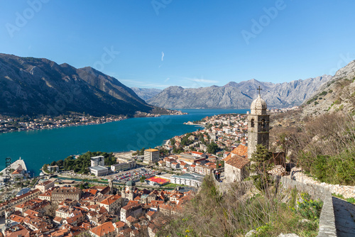 The Church of Our Lady of Remedy on the slope of St. John  Kotor  Montenegro