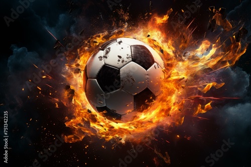 Lightweight Soccer ball net. Stadium sport team. Generate Ai