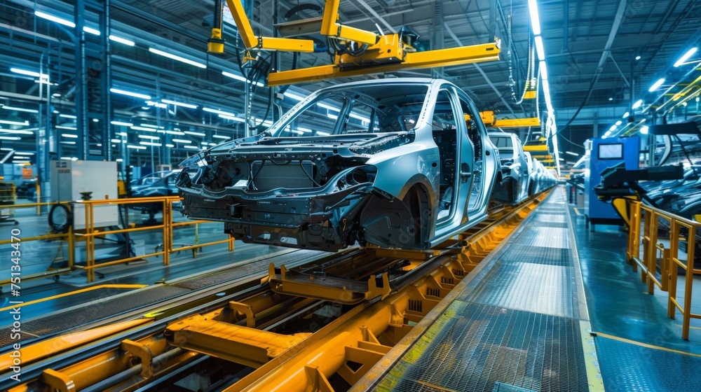 automobile assembly industry.modern automobile assembly industry.modern