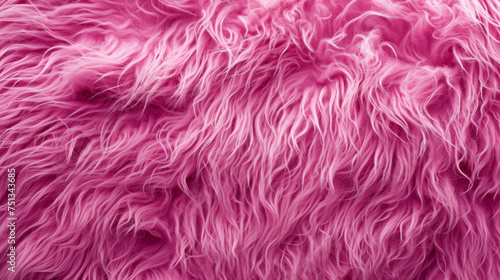 A velvety pink fur texture with soft and plush fibers, offering a luxurious and inviting surface. © Evgeniia