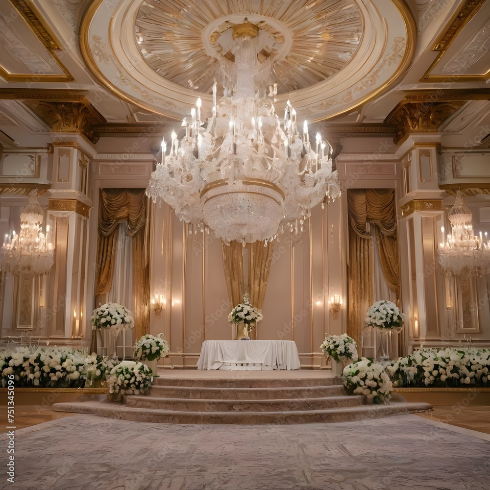 Interior of the wedding hall, wedding hall