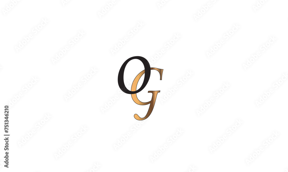 OG, GO, O, G Abstract Letters Logo Monogram OG, GO, O, G Abstract Letters Logo Monogram