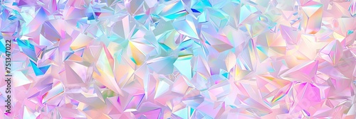 holographic light crystal pattern texture, shimmering with iridescent rainbow colors