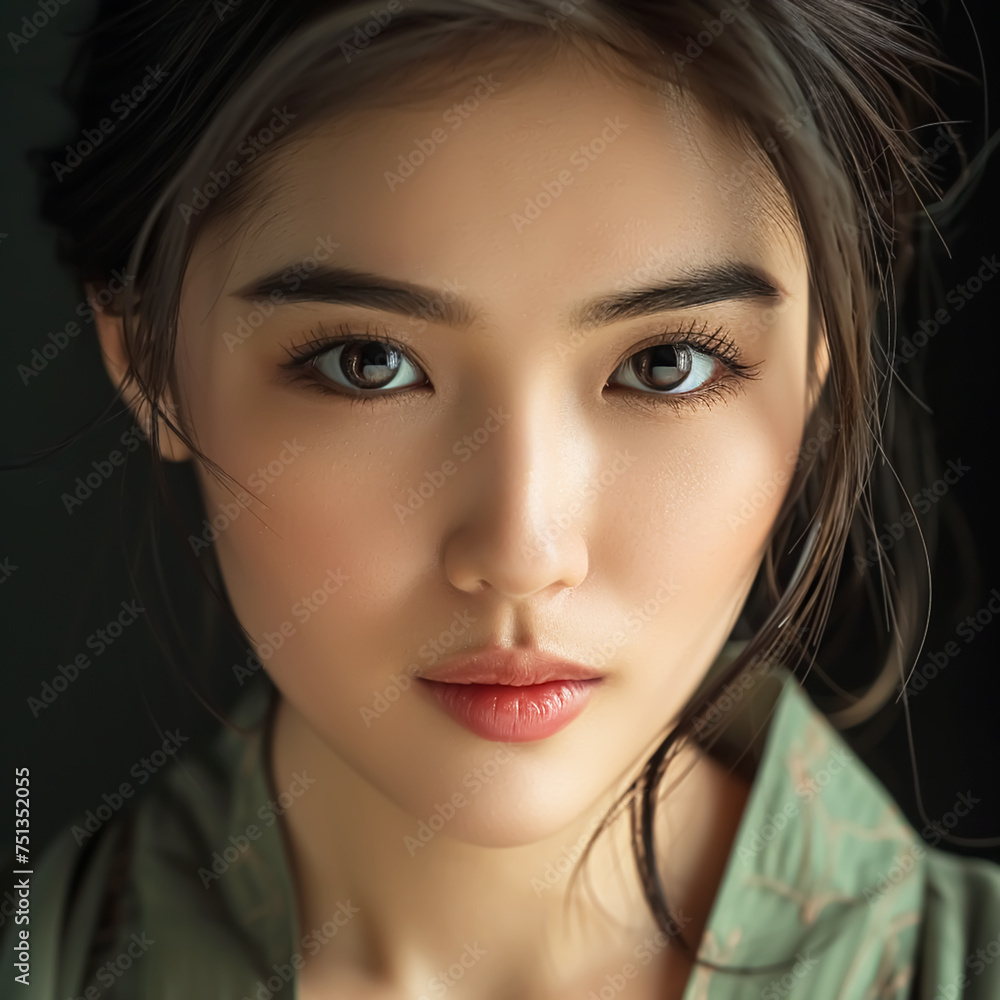 Portrait of woman with captivating beauty. AI generated Portrait of woman with captivating beauty. AI generated