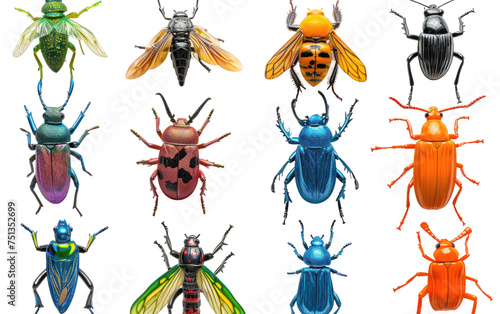 Manmade Insects isolated on transparent Background © Sehar