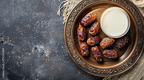 Dates and Milk, A Simple Feast to End the Day’s Fast