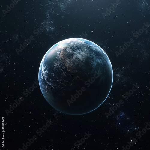 A beautiful planet in a mysterious universe © 天下 独孤