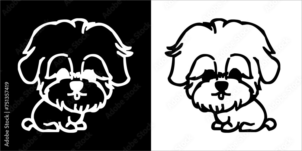 Obraz premium Illustration vector graphics of pupie icon