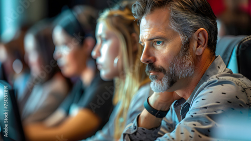 A detailed photograph showcasing participants engaged in a training workshop focused on threat detection methodologies and techniques, led by experienced instructors. © CanvasPixelDreams