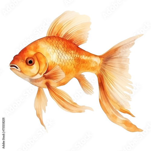 Goldfish Swimming in Water © yganko