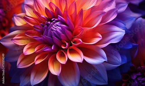 macro close-up photography of vibrant color flower as a creative abstract background © Coosh448